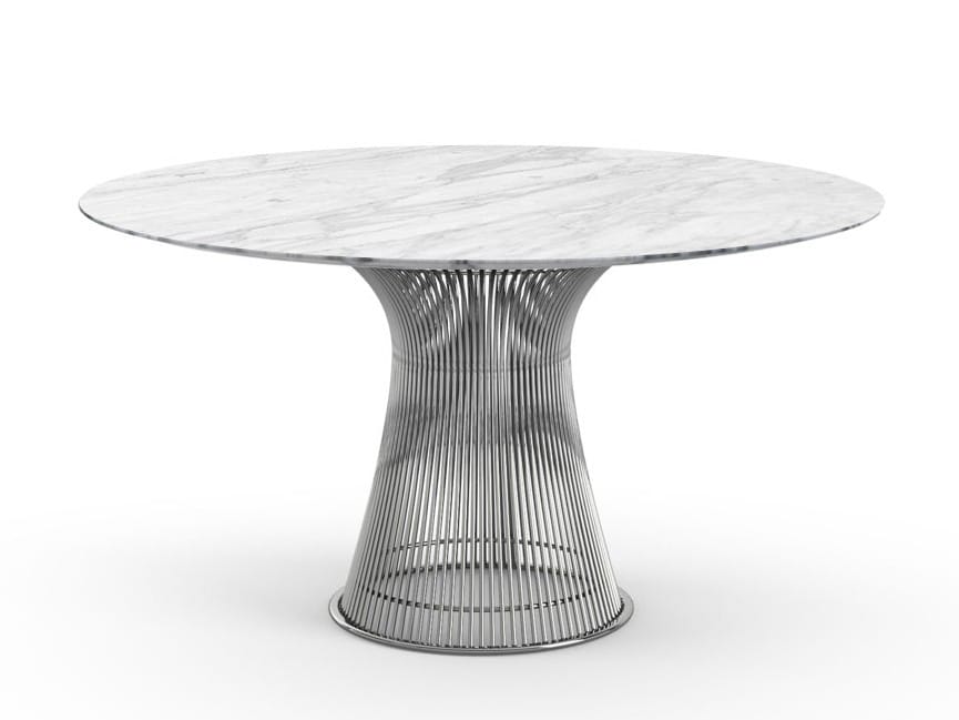 Круглый стол из мрамора и стали Knoll Platner ARCH-00091149 - Вид №1