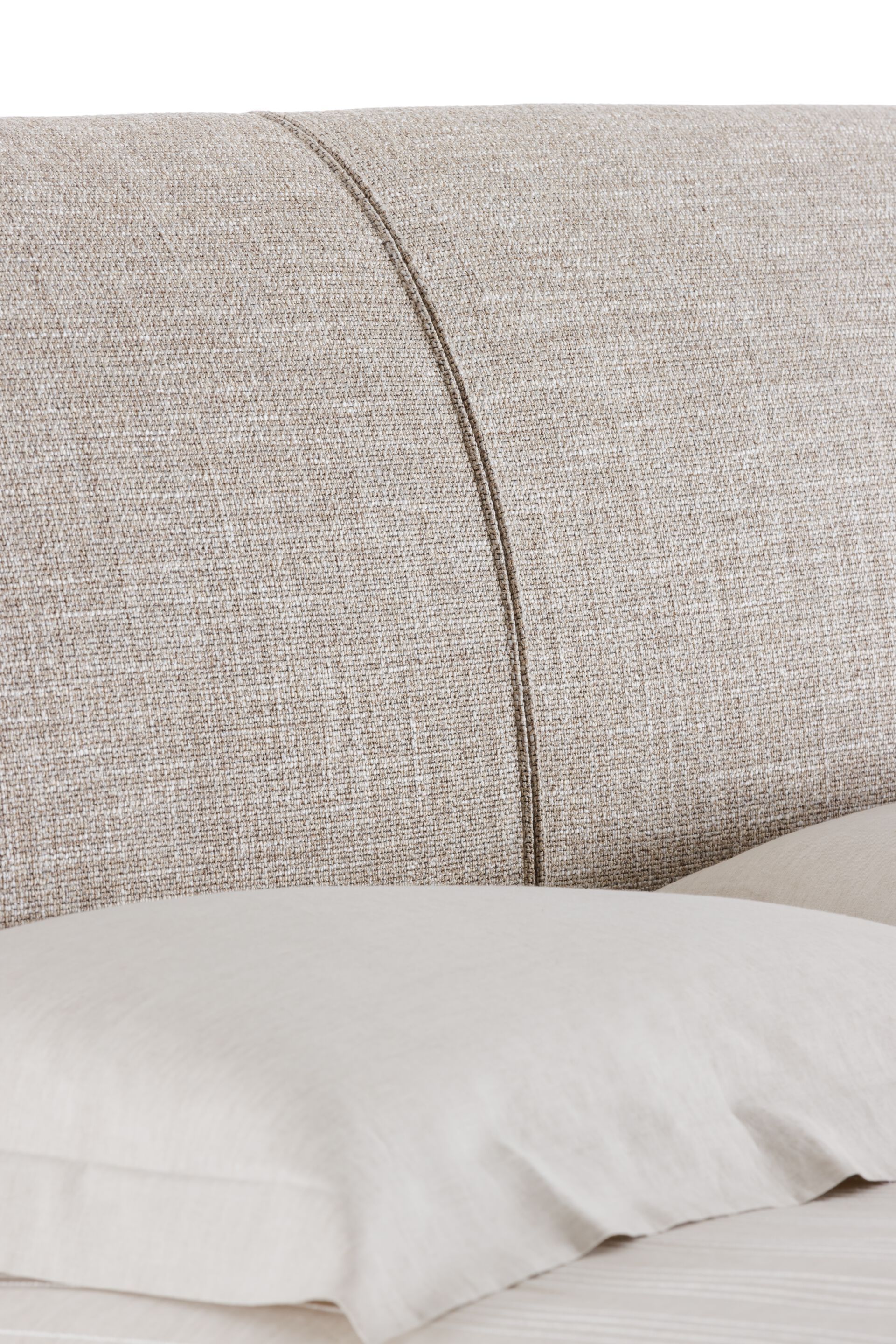 Двуспальная кровать из ткани с мягким изголовьем Flou ATELIERM ARCH-00150147 - Вид №3