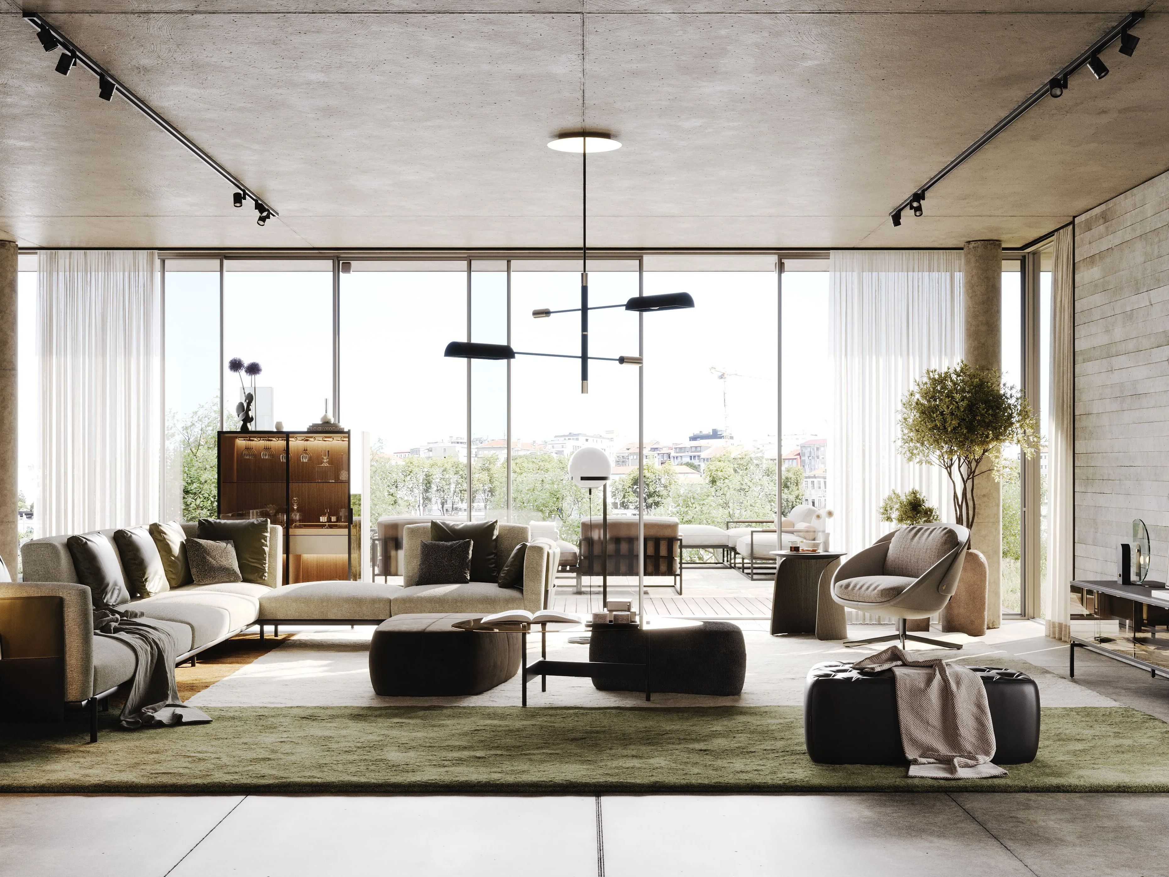 Стеклянный журнальный столик Laskasas холст ARCH-00050026 - Вид №3