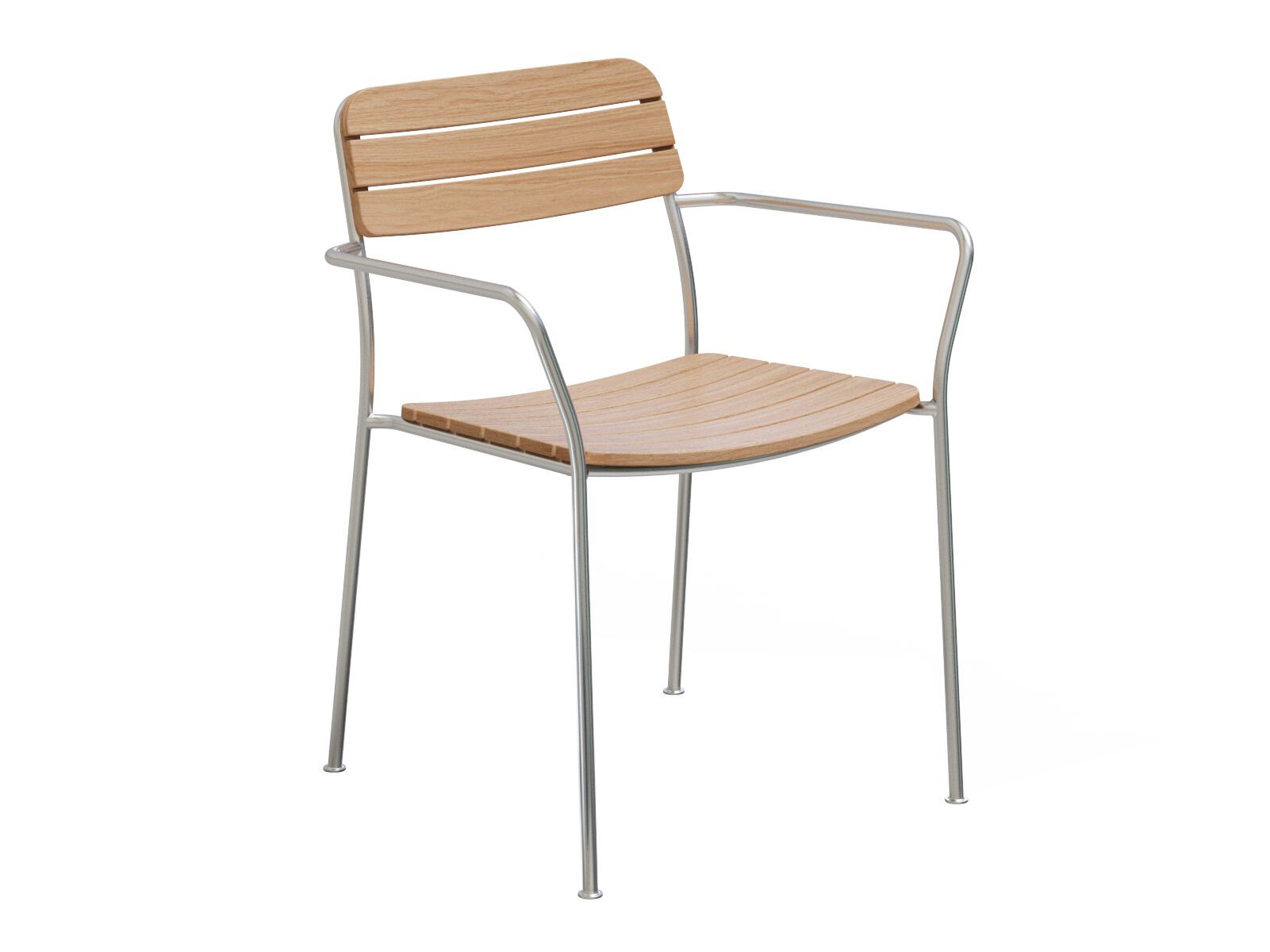 Стул для сада из тикового дерева с подлокотниками Case Solas ARCH-00121355 - Вид №1