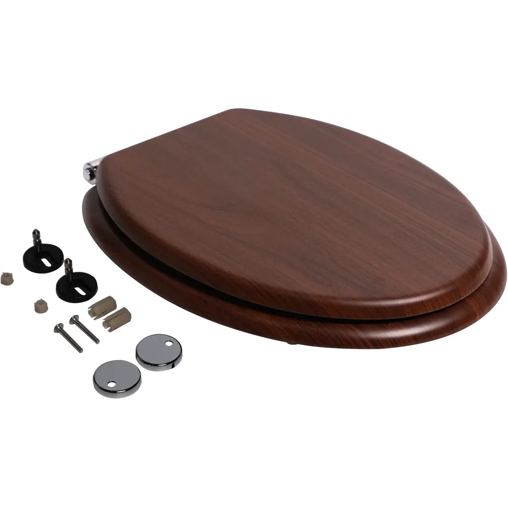 Сиденье для унитаза Sensea Purity овальное цвет тёмный орех 82282377 STLM-2062568 - Вид №6