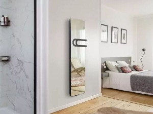 Зеркало стекло полотенцесушитель