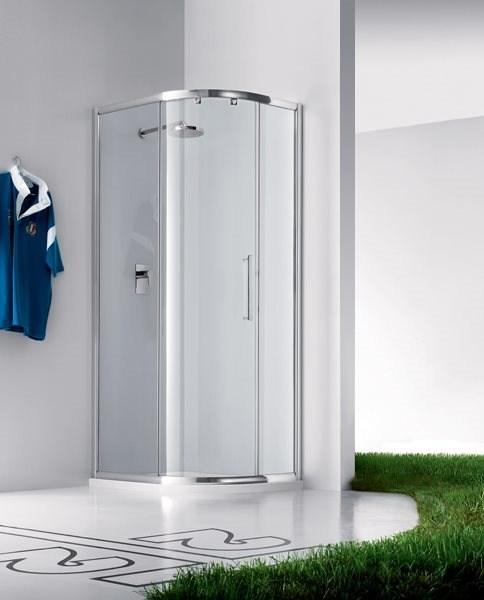 INDA® Душевая кабина угловая стеклянная с раздвижной дверцей Praia sun-id-1438627 - Вид №1