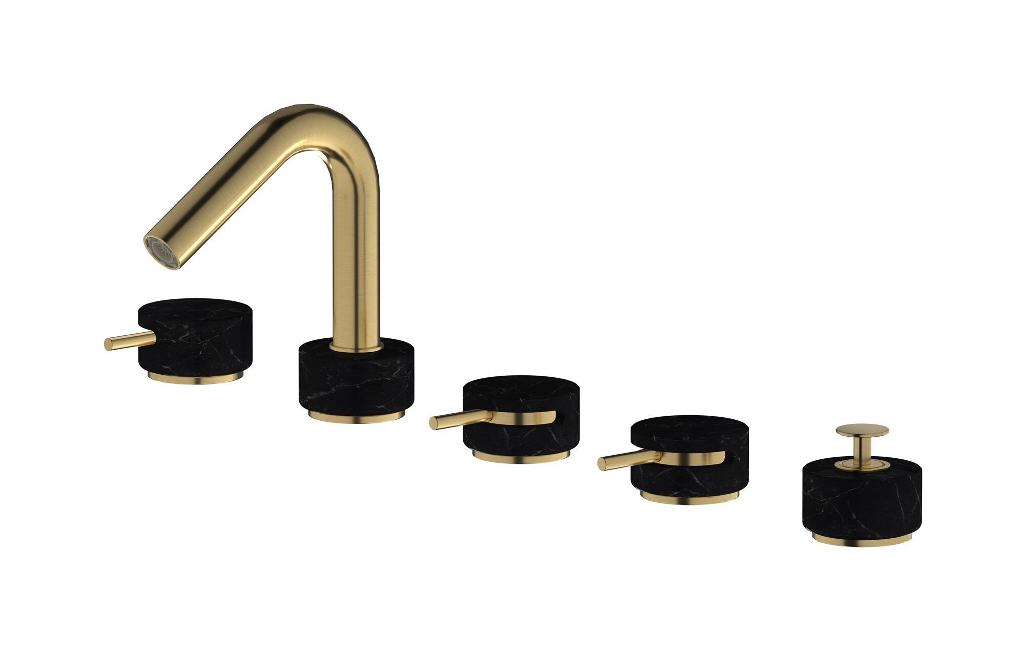 Смеситель для ванны с 5 отверстиями IB мрамор + мрамор Elle ARCH-00043007 - Вид №12