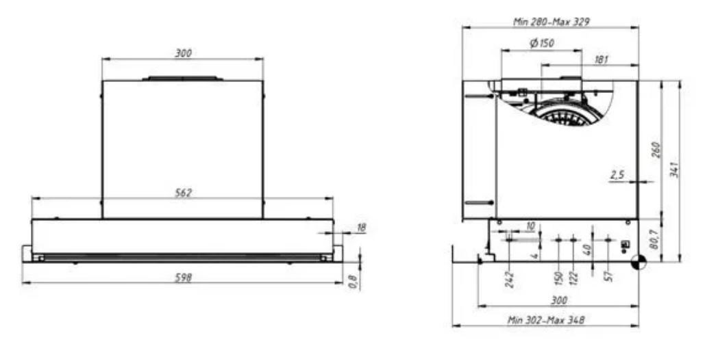 9082251 Вытяжка полновстраиваемая ELIKOR Sense 60П-1000 серебристый STDN-0108184 - Вид №9