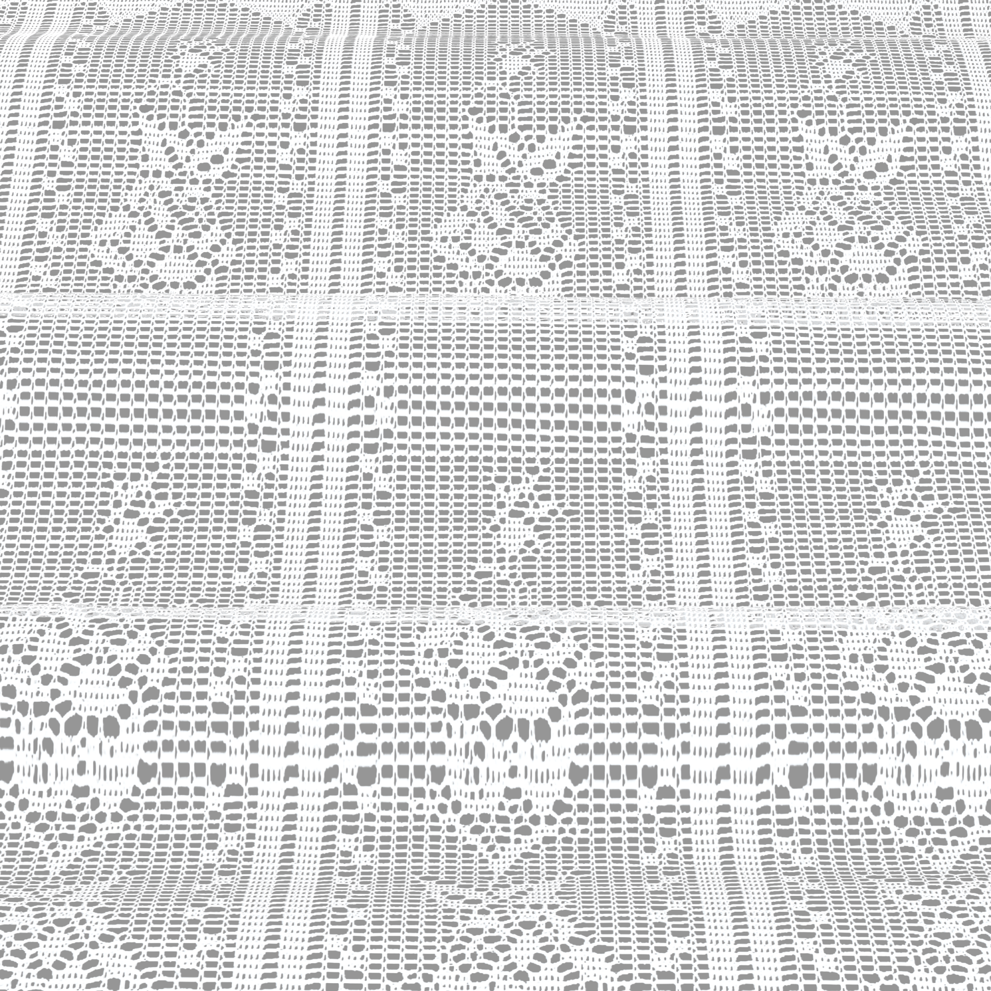 81948132 Занавеска Кружева белый 140х75 см цвет белый Santreyd  - Вид №2