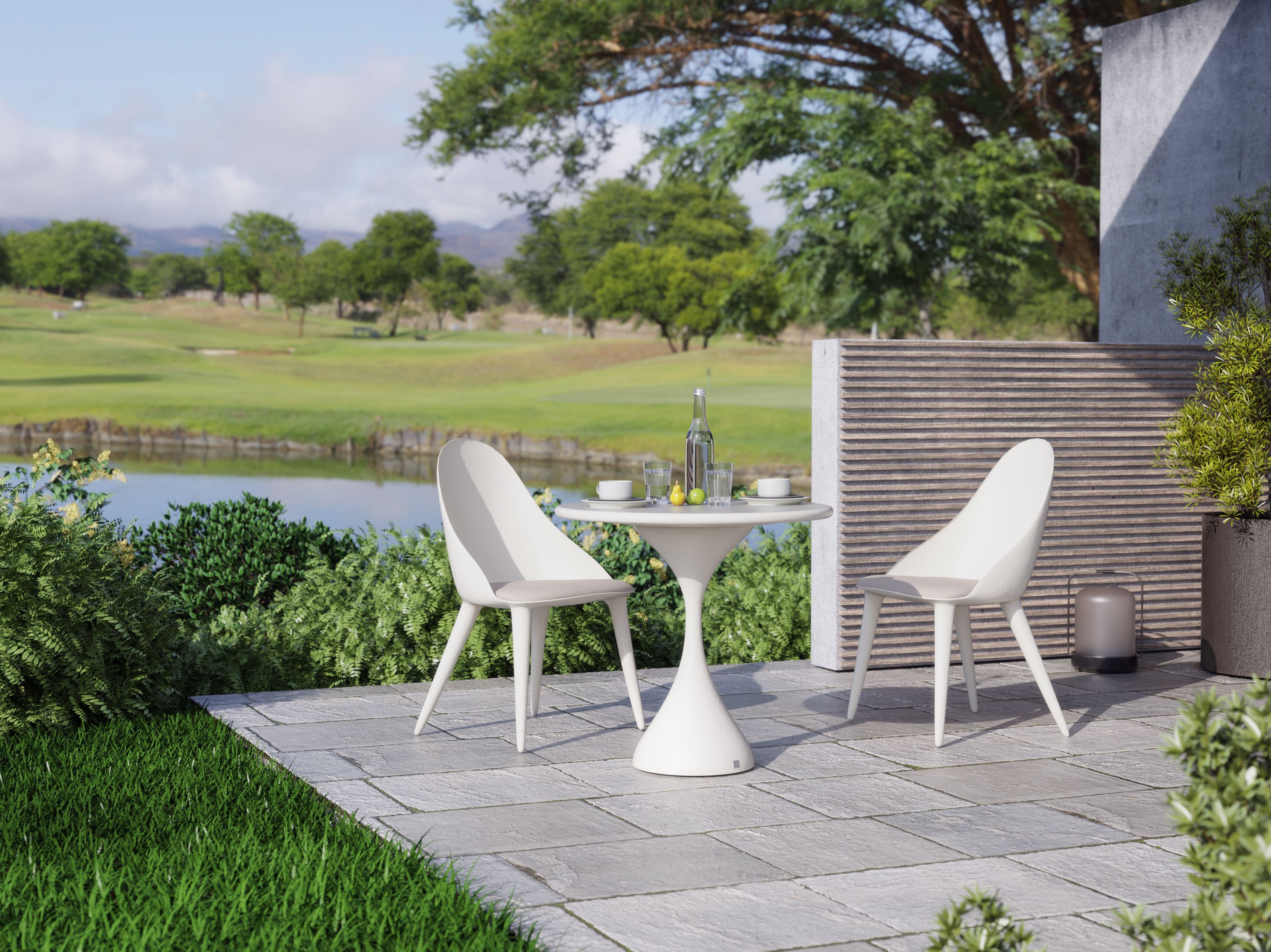 Круглый стол из стекловолокна GANSK MELODY ARCH-00110476 - Вид №4