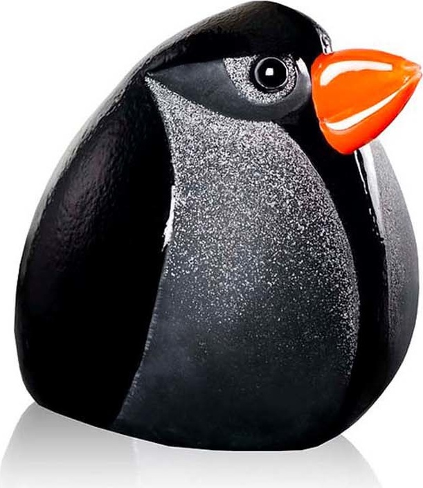 10671402 MALERAS Скульптура MALERAS Птица-пуля 22х19см, хрусталь, черный Хрусталь 