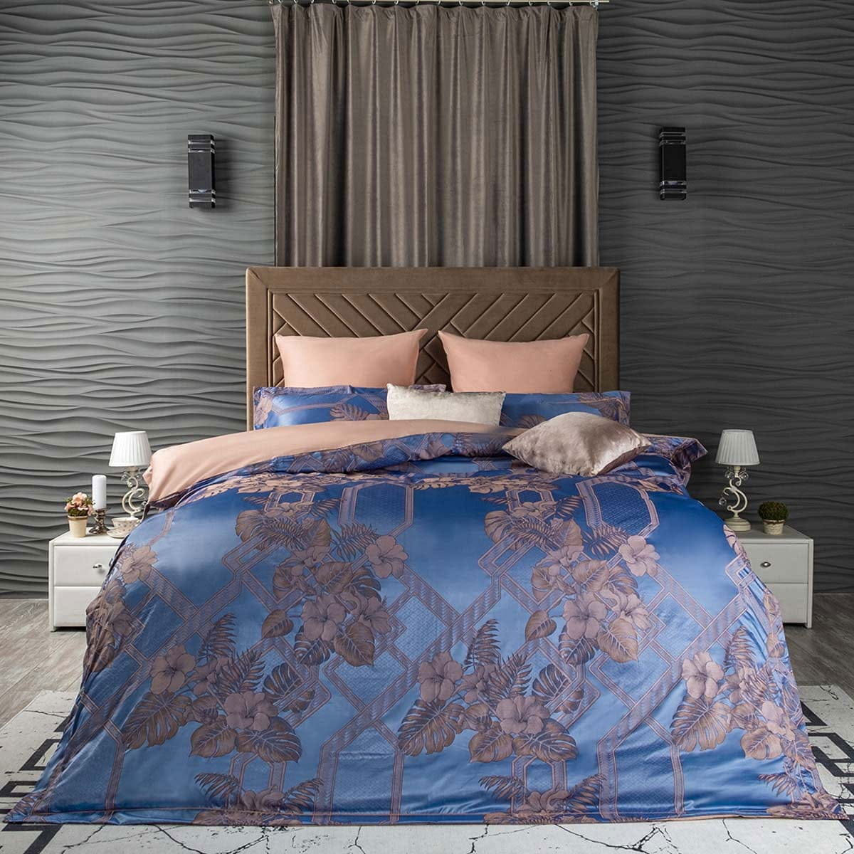 91037376 Комплект постельного белья Бамбук Tencel 2 сп. 200x220 Emili STLM-0452046 ARYA HOME
