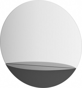 BY 0561 Зеркало с металлической полкой 50 cm EVOFORM Shadow