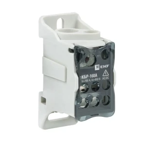 Распределительный блок EKF КБР на DIN-рейку 160А для электрощитов 84407544