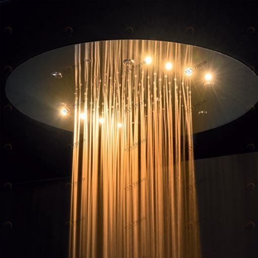 Тропический душ 550х550 PIASTON550NT_IXL Geda Nextage Shower Plates с небулайзерами и хромотерапией Душевая головка Shower Plates PIASTON550NTIXL