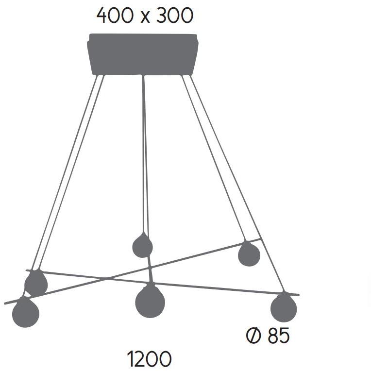 Aromas del Campo Металлический светодиодный подвесной светильник Lan C1210/6 - Вид №2