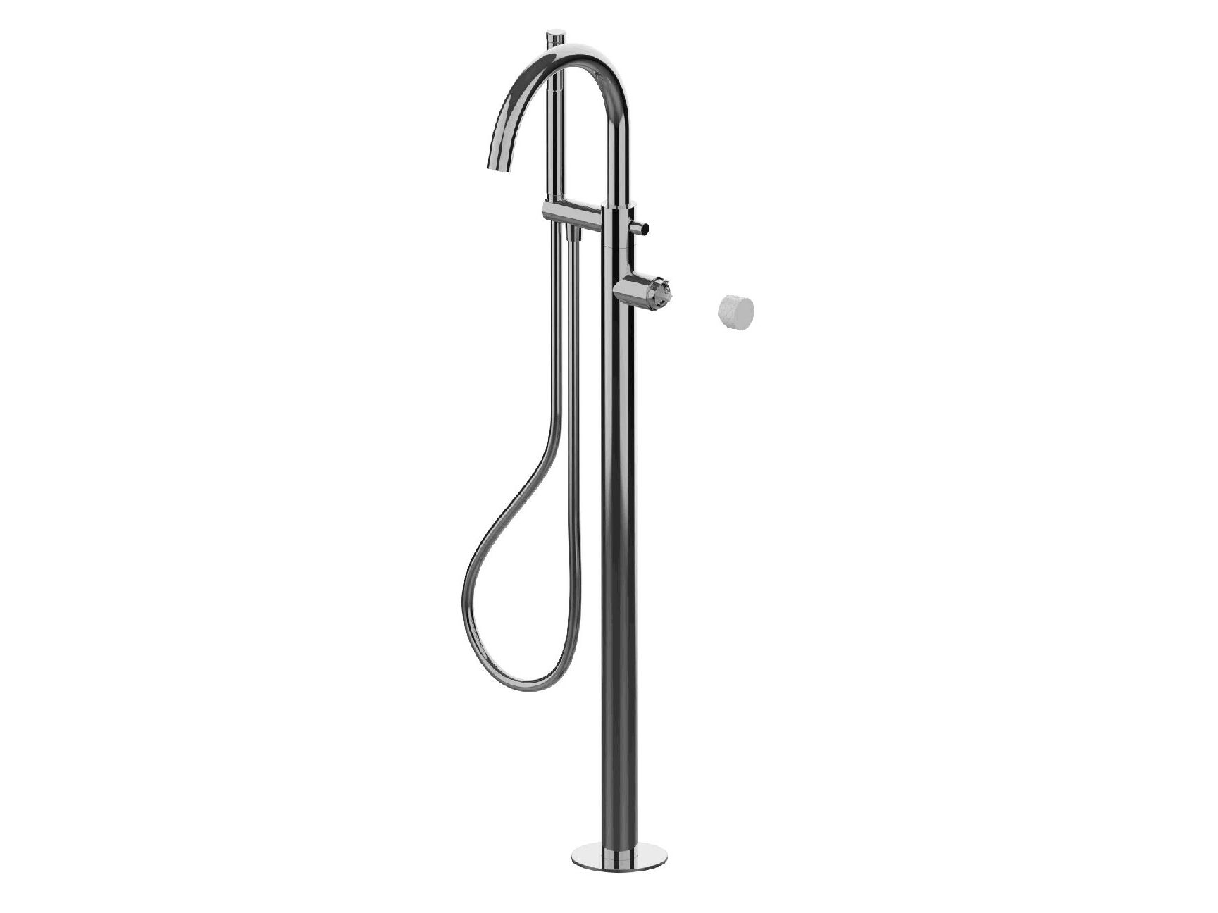 Однорычажный смеситель для ванны с ручным душем Rubinetterie Frattini Pepe XLS ARCH-00055154