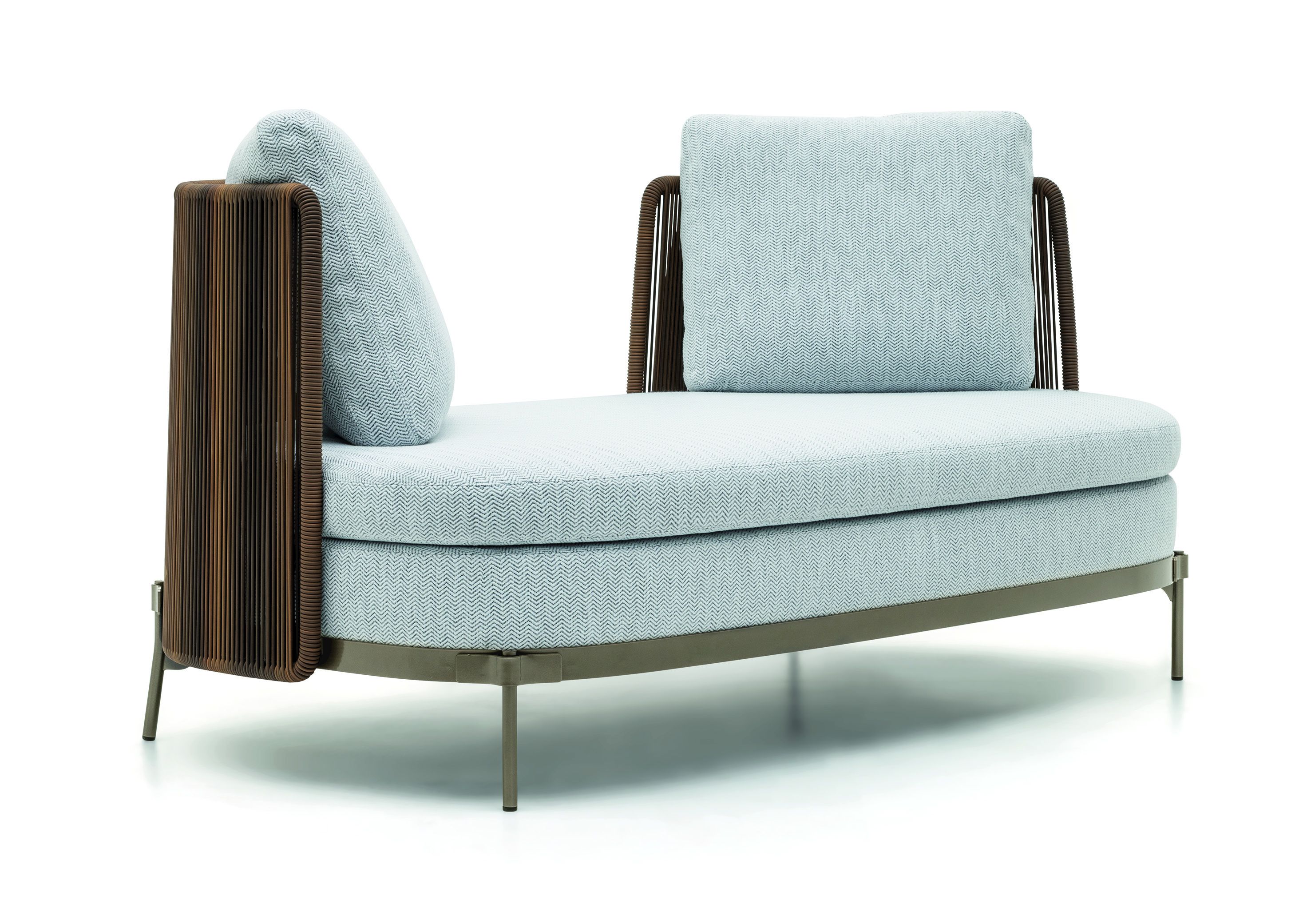 Ткань 2 местный открытый диван Minotti Tape Cord Outdoor ARCH-00044676 - Вид №6