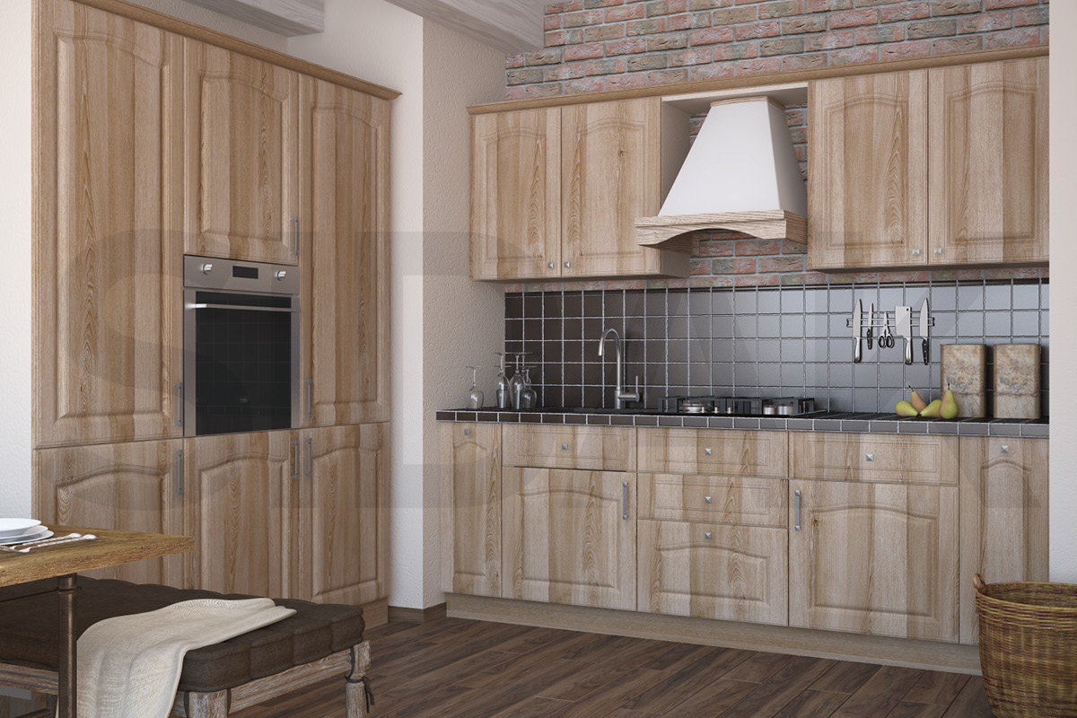 Фасады для кухни Кантри Фрезеровка «Оксфорд» Раф №551 SIDAK SIST1529-212 - Вид №1