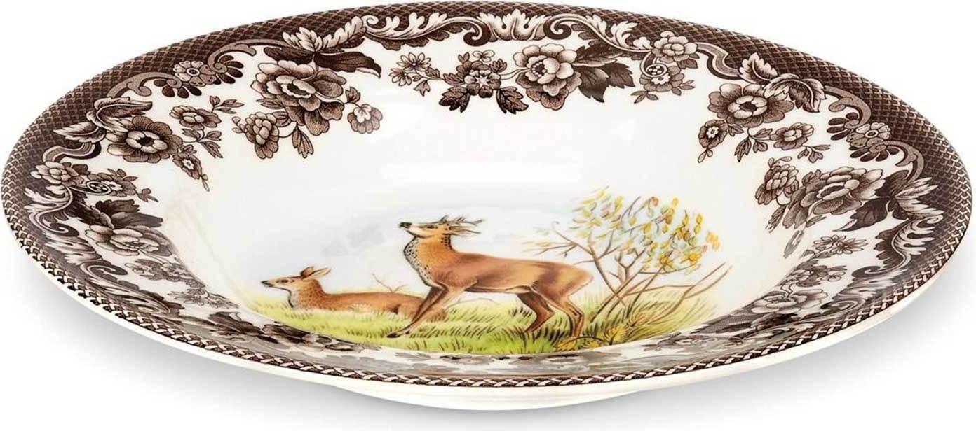 10569957 Spode Тарелка суповая Spode Английские охотничьи мотивы.Олень 23см Фаянс 