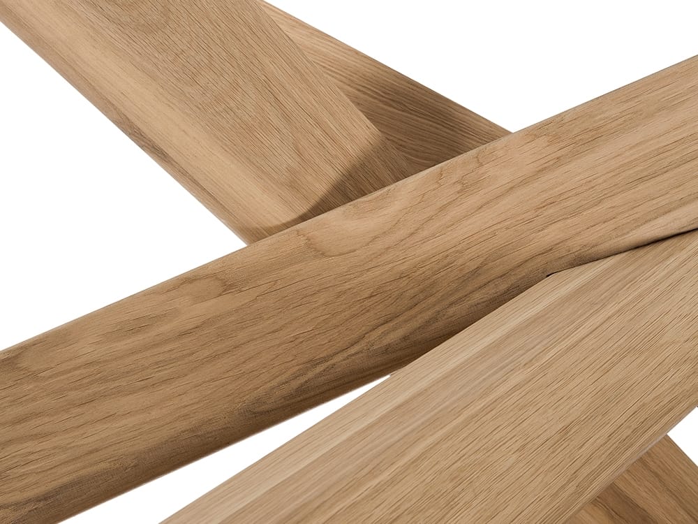 Круглый дубовый обеденный стол Ethnicraft Mikado ARCH-00052839 - Вид №1