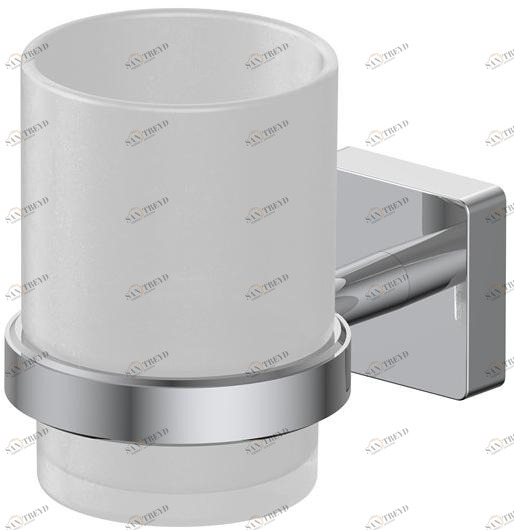 INDA® Настенный держатель зубных щеток из матового стекла Forum quadra A30100