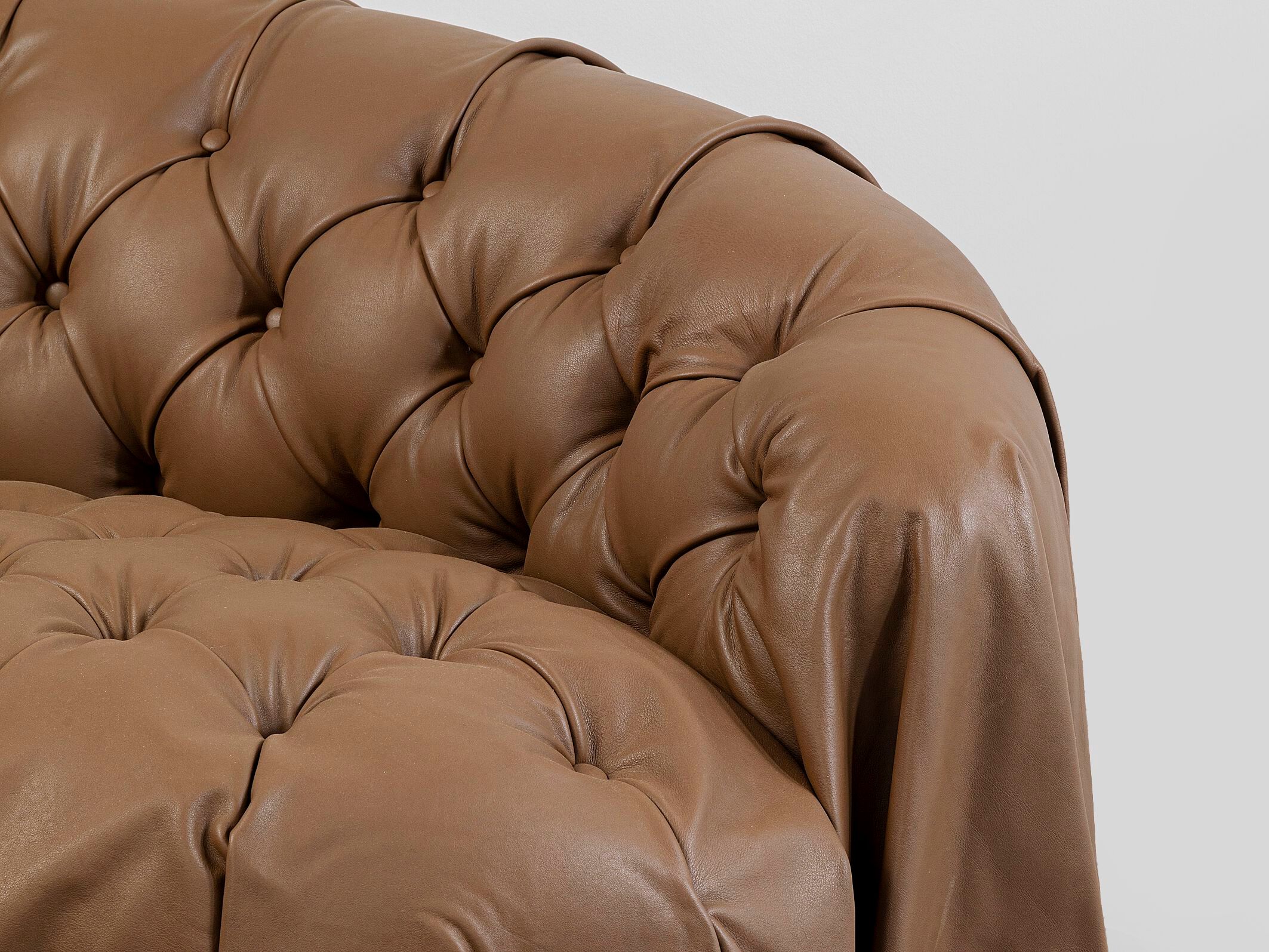 3-местный кожаный капитонный диван KARE Design DRAPES ARCH-00116329 - Вид №6