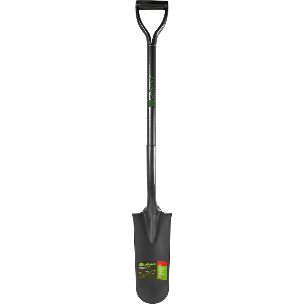Лопата траншейная Сибртех 115 см сталь с черенком STLM-2167946 - Вид №2
