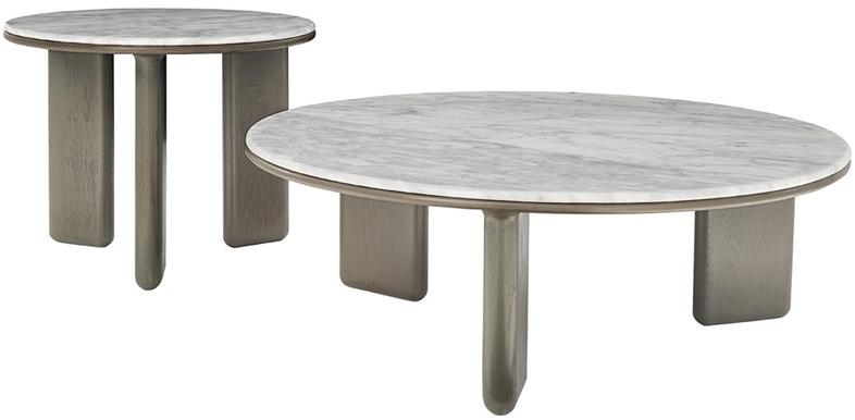 HC28 Cosmo Круглый журнальный столик из мрамора Oasis B23 - Вид №1