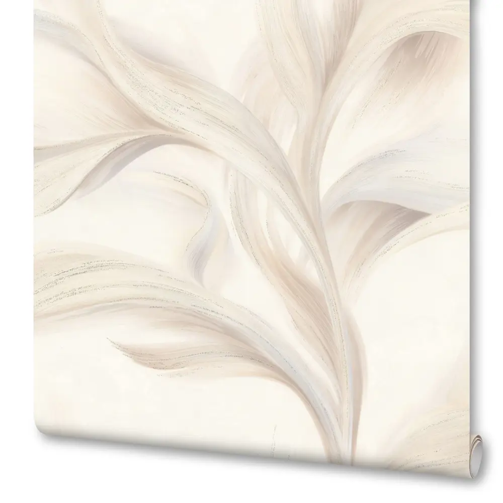 Флизелиновые обои Артекс Боттега бежевые с растительным рисунком 1.06 м 89409513 STLM-1571599