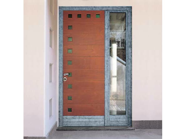 Входная дверь из красного дерева для улицы Carminati деревянные входные двери и двери ARCH-00001541