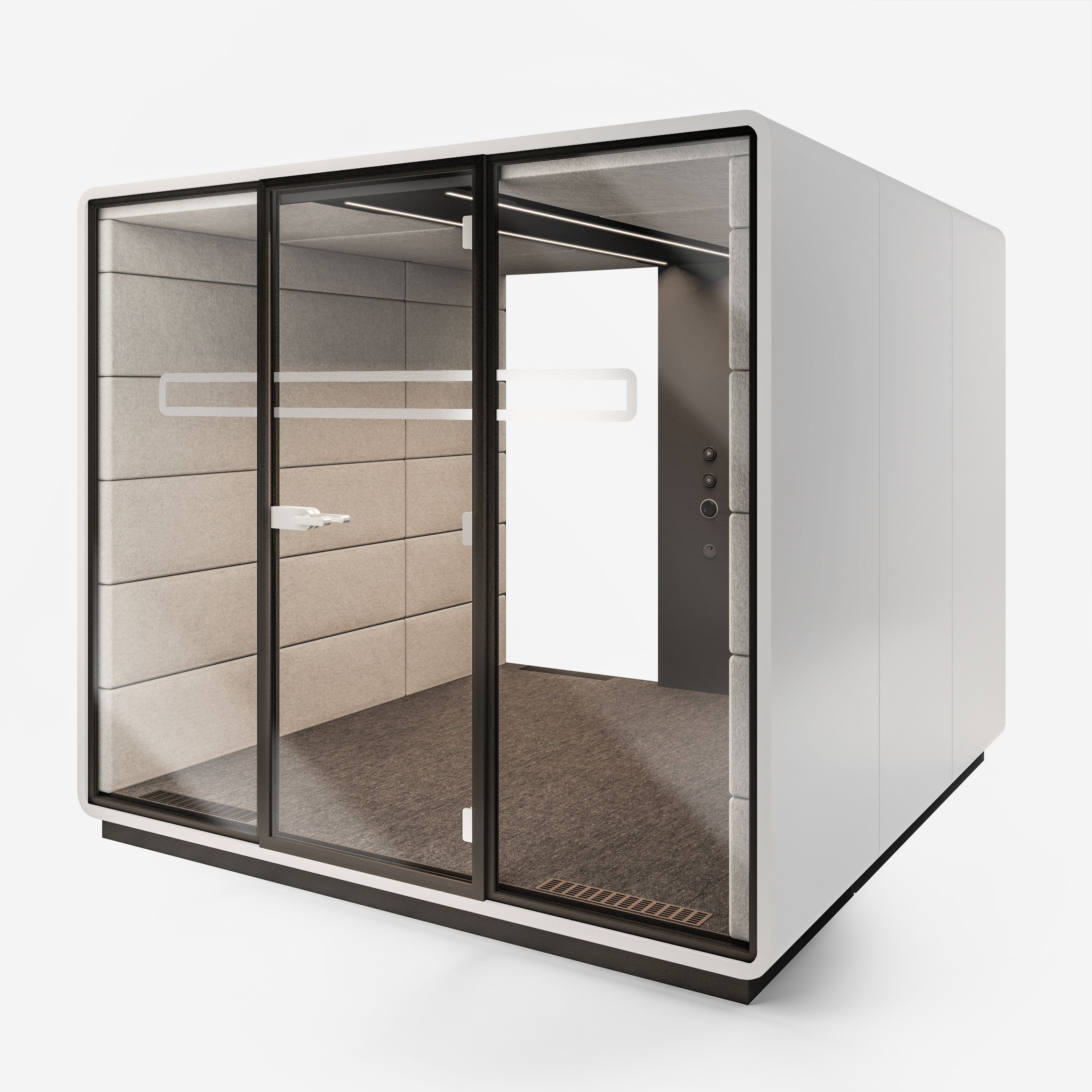 Многосторонняя акустическая офисная кабина со встроенным освещением Mikomax Smart Office Hushoffice ARCH-00059090 - Вид №37