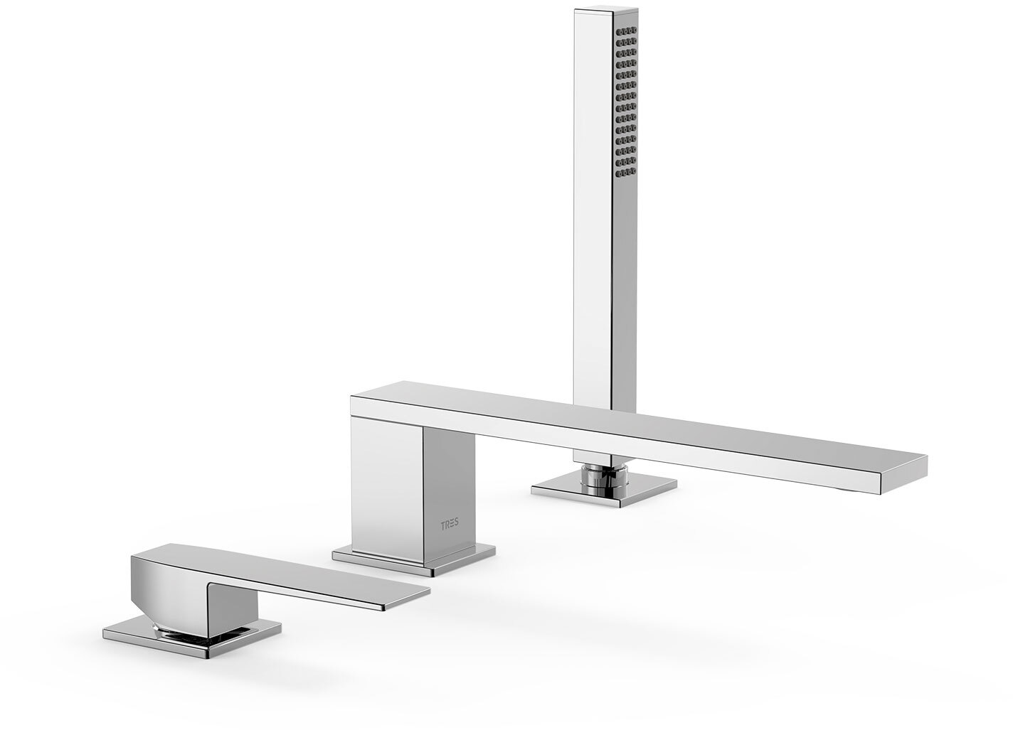 ТОНКИЙ смеситель для ванны с одной ручкой -20216101 TRES