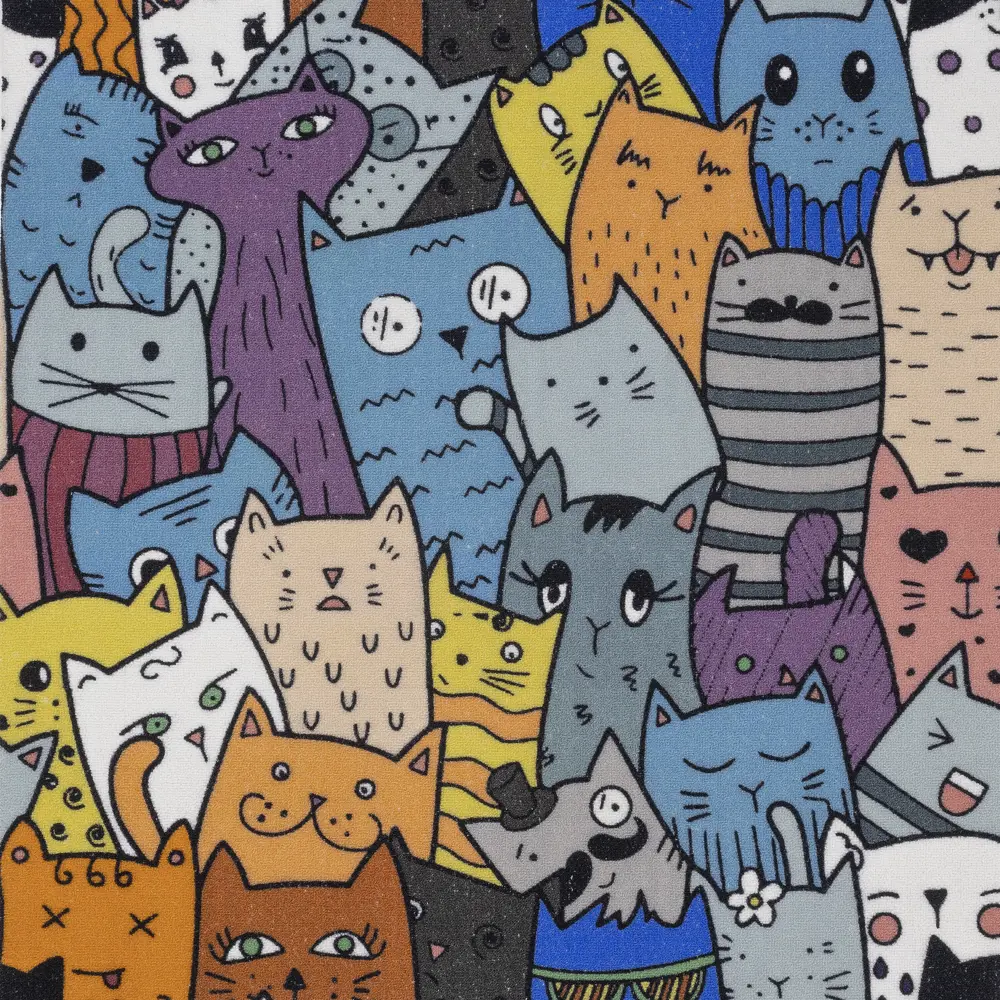 РОЯЛТАФТ Ковровое покрытие «Cats» с ярким дизайном, 2 метра 89337449 STLM-1344580