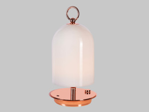 Стеклянная перезаряжаемая светодиодная настольная лампа