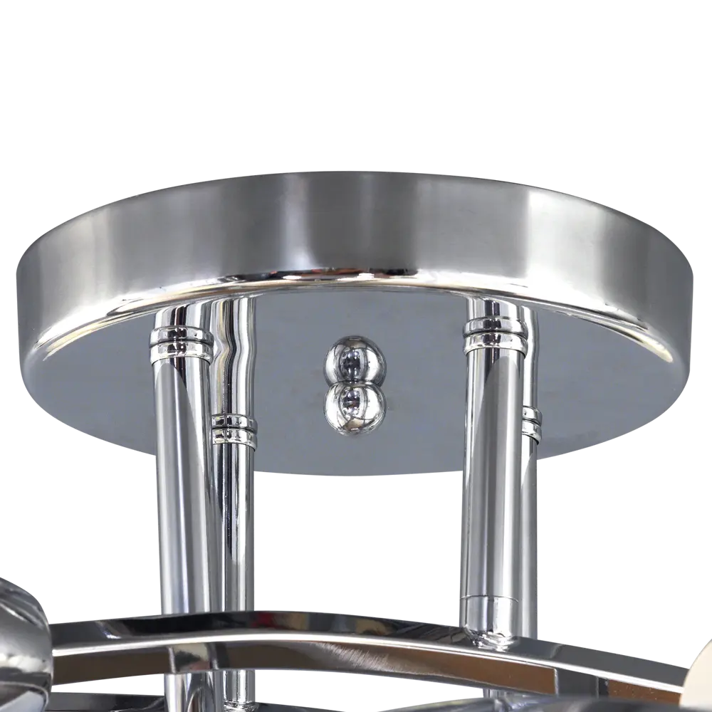 18162497 Люстра Олимпия 8xE14x60 Вт металл/стекло цвет хром/белый STLM-0009791 De Markt  - Вид №11