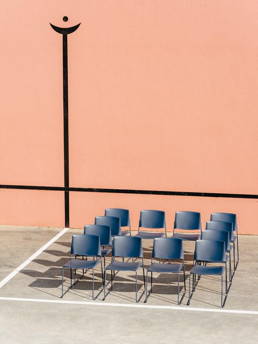 ENEA Стул из полипропилена, штабелируемый салазками Ema sun-id-1372132 - Вид №10