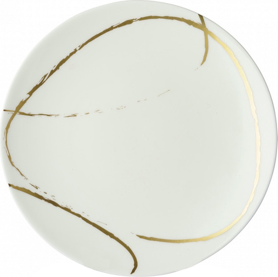 10654656 Royal Crown Derby Тарелка закусочная Royal Crown Derby "Эскиз. Белый"22см Фарфор, Керамика 