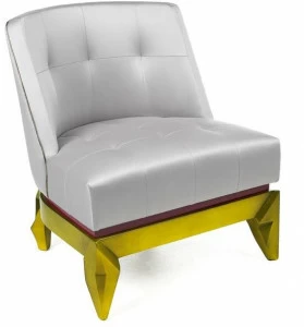 Munna Кресло с обивкой из листового золота Dress me