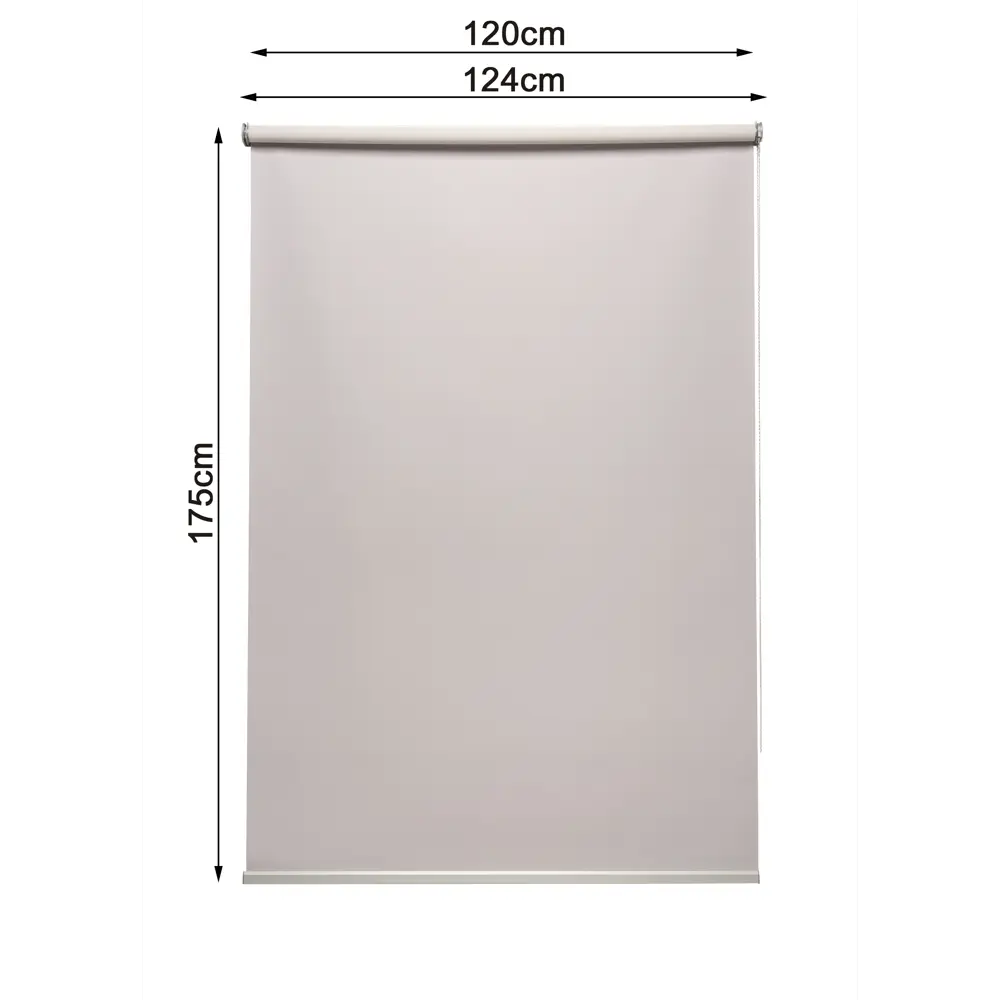 INSPIRE Belem - Рулонная штора блэкаут светло-серая 120×175 см 82689385 STLM-0034090 - Вид №2