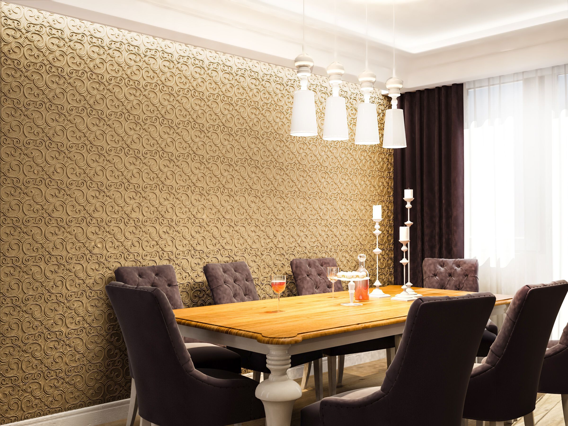 Трехмерное гипсовое покрытие WallDeco C-Classic ARCH-00145253 - Вид №1