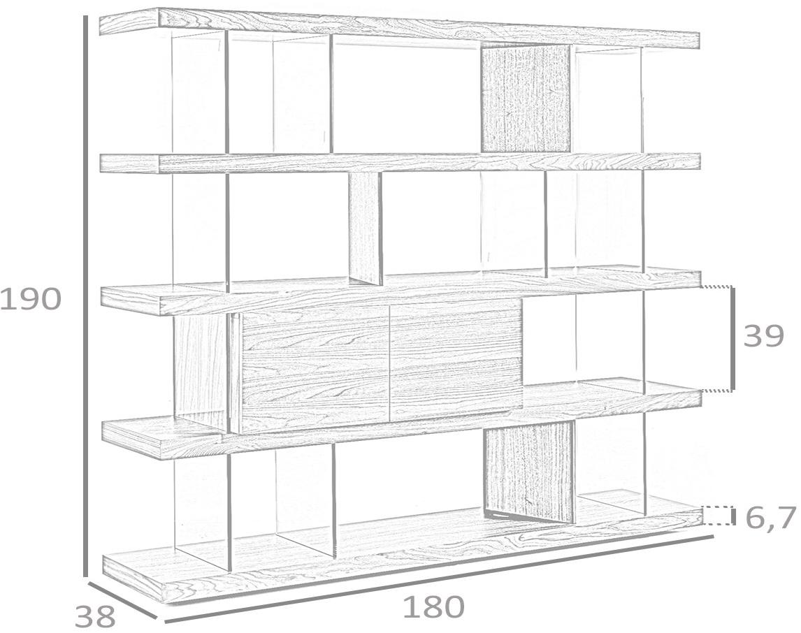 Angel Cerdá Открытый отдельно стоящий деревянный книжный шкаф Nature life Angel Cerda sun-id-1353867 - Вид №7