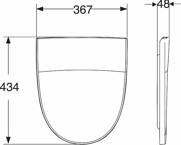 Z9153700001 Крышка сиденье для унитаза IDO Seven D - Вид №1