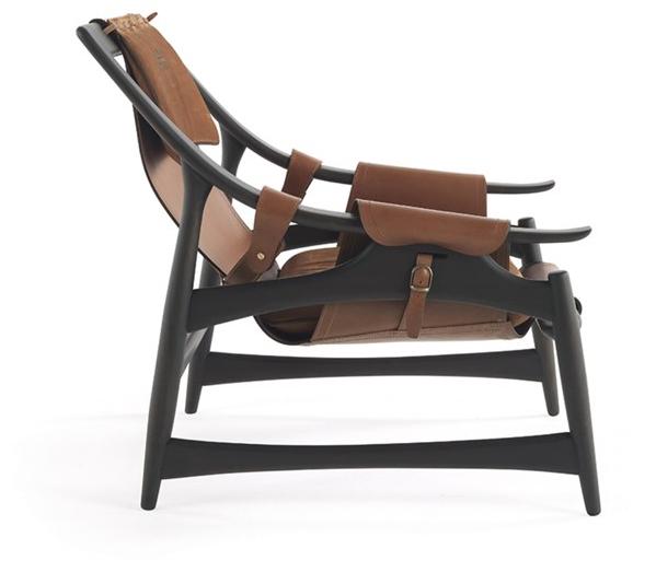 Gianfranco Ferré Home Кожаное кресло с подлокотниками sun-id-1386225 - Вид №1