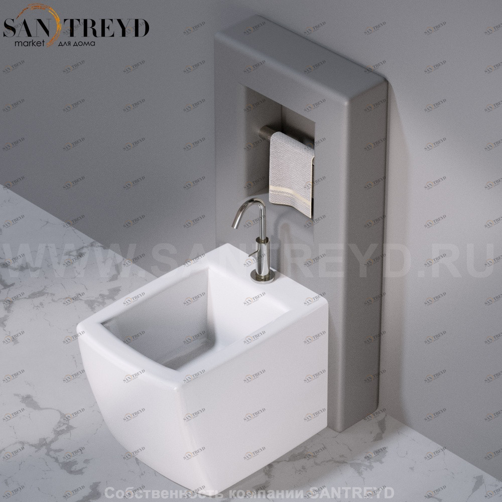 C302VX.116 Настенный керамический шкаф для биде напольное WALL A. e T. Italia AeT ITALIA