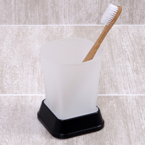 K-5428BLACK Amper Стакан для зубных щеток WasserKRAFT Amper K-5400BLACK