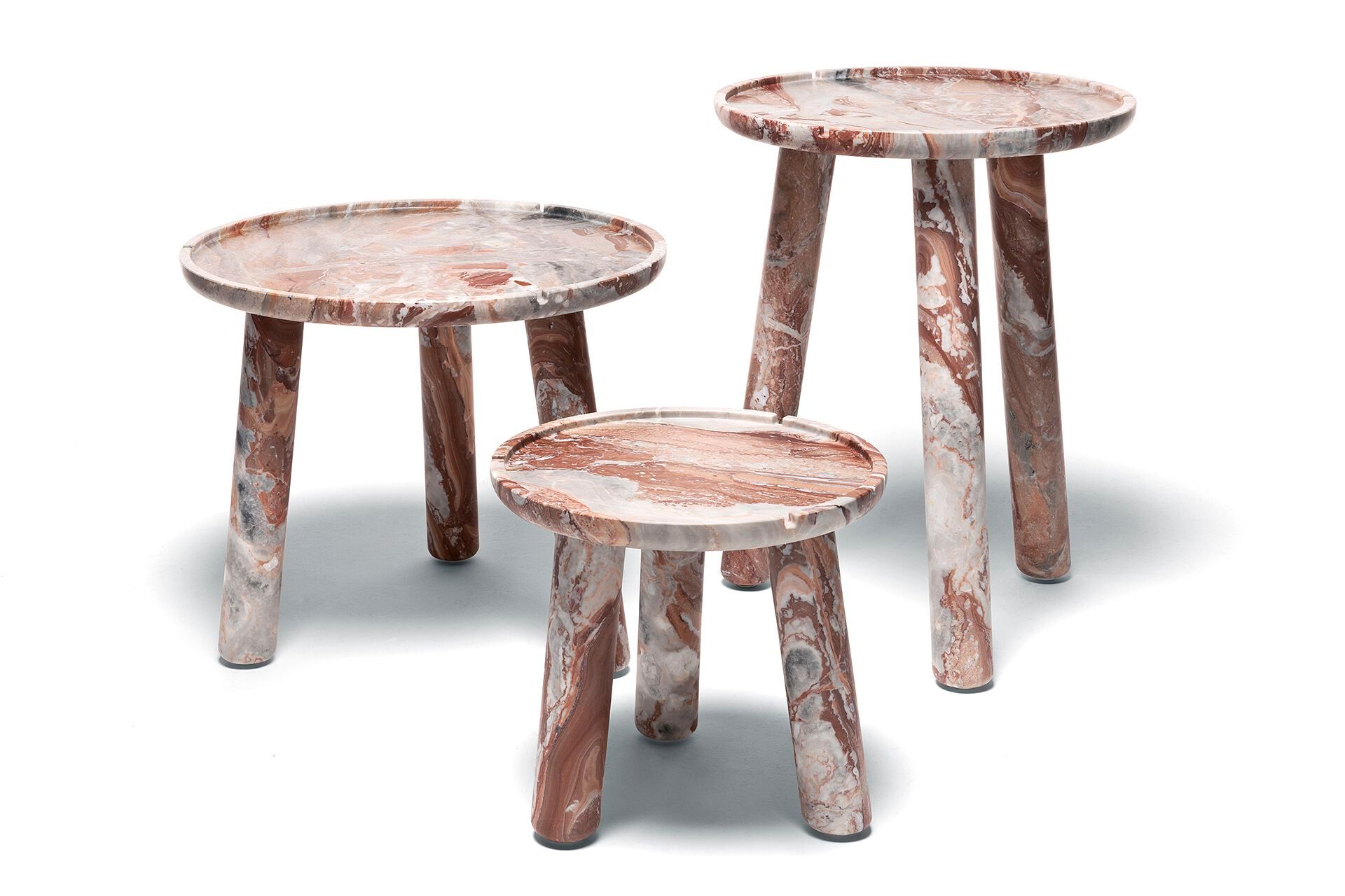 Высокий круглый журнальный столик из мрамора Арабескато Exteta Stone Line ARCH-00106462 - Вид №1