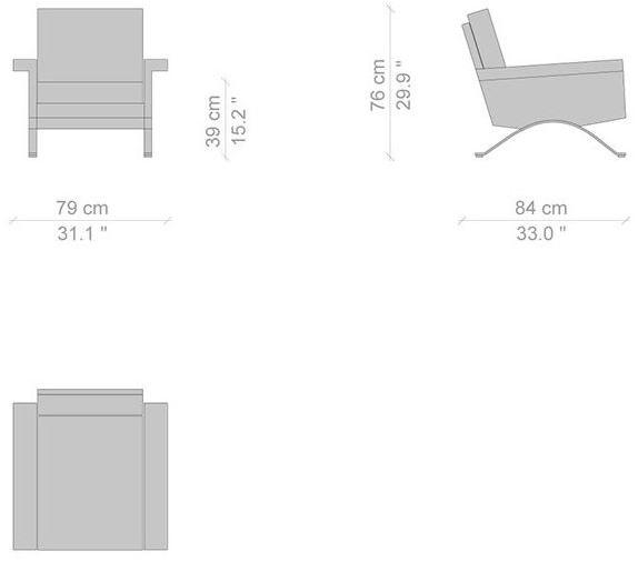 Cassina Кресло с подлокотниками sun-id-1403738 - Вид №3