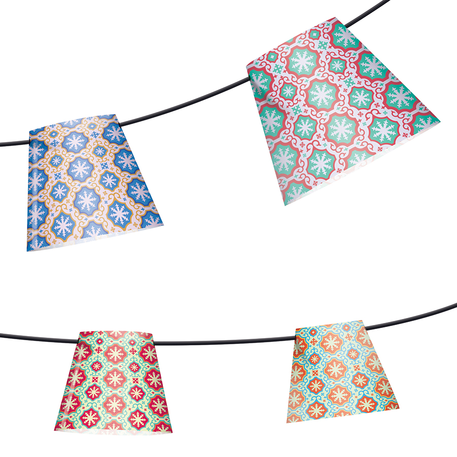 Гирлянда праздничная Рarty Рolonaise, узор Azulejos Fatboy 100285 - Вид №1