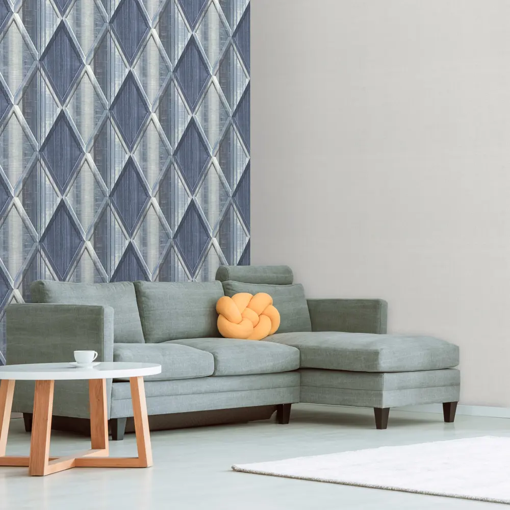 Обои флизелиновые Deco-Deco Chalet синие 1.06 м DD6044-20 88671983 STLM-2001788 - Вид №3