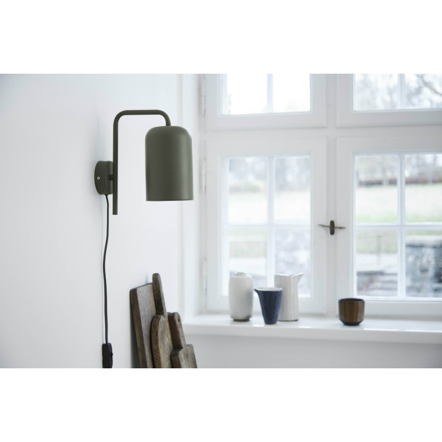 Лампа настенная Chill, 25хD11 см, черная матовая с черным шнуром Frandsen 430365011 - Вид №1