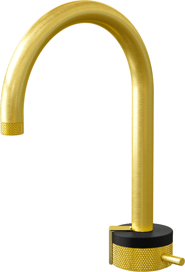 E-11502-R1MBK-L2PB-BB Однорычажный прогрессивный смеситель для раковины - излив 16см GRAFF MOD+