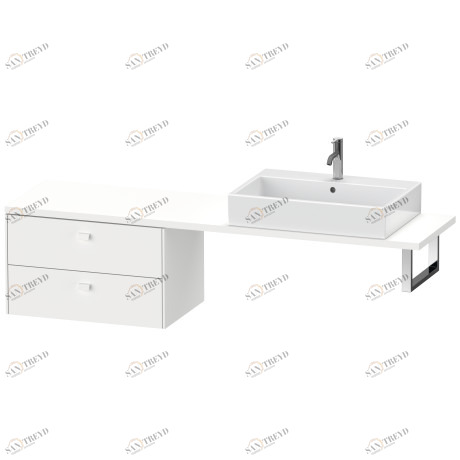 BR514801818 Шкафчик для компактной консоли Brioso #BR5148 720 x 480 мм Белый матовый, декор Duravit